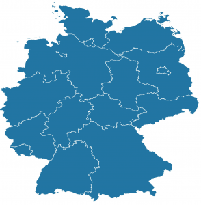 Germany province map for autoankauf365